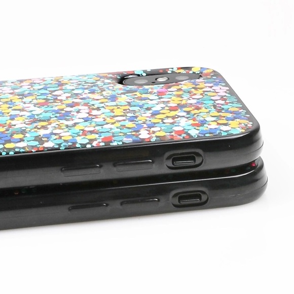 NEW iPhone 7/8 Layered Glitter Soft Case - Picture 2 of 4